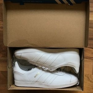 Adidas Gazelle All White Leather